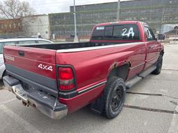 1997 Maroon Dodge Ram Pickup
