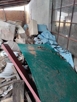 Front Garage (FG))- Large Lot of Dishes and Shrink Wrapping Machines