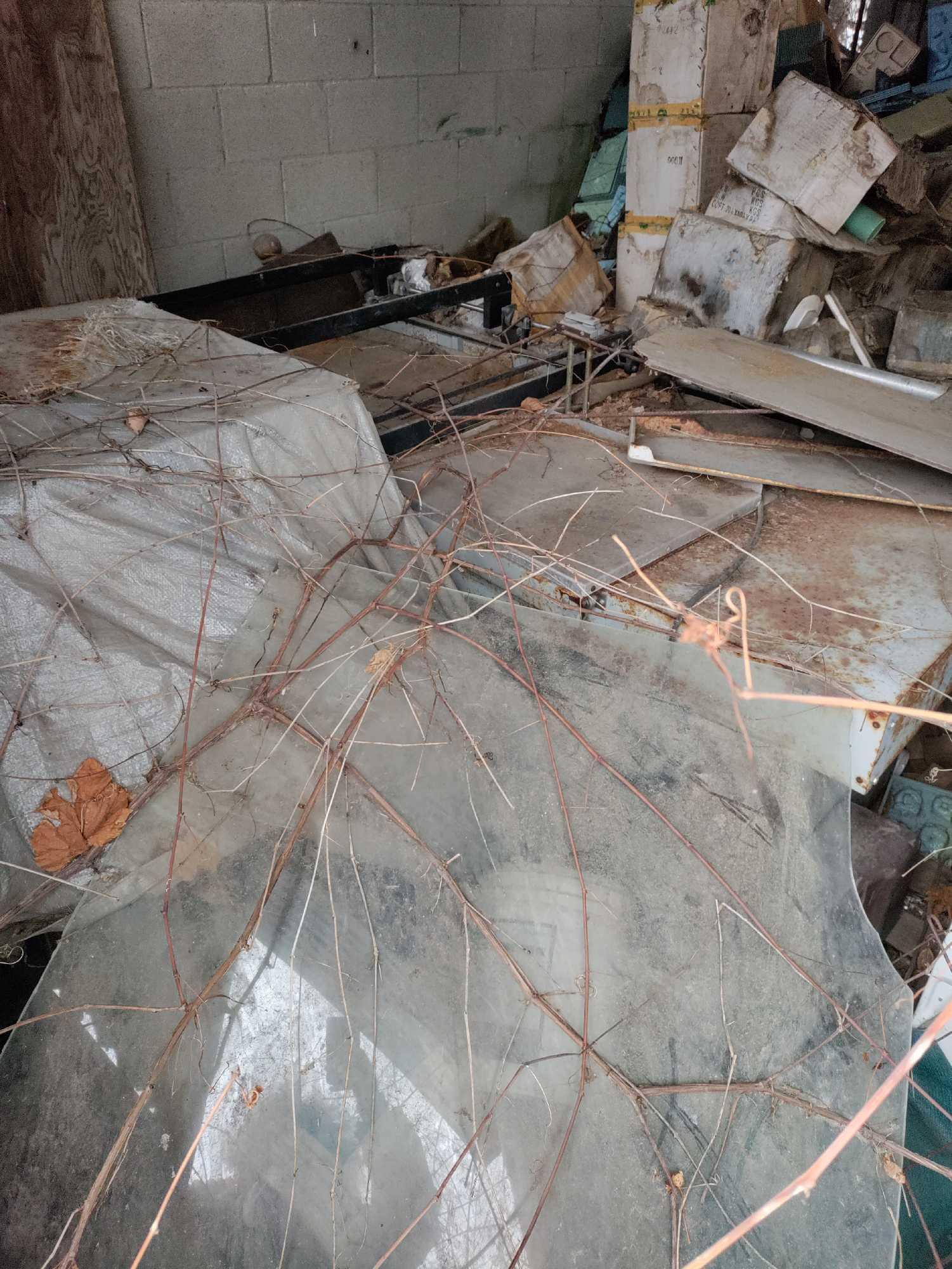 Front Garage (FG))- Large Lot of Dishes and Shrink Wrapping Machines
