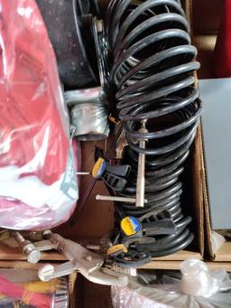 G2- Air Hose, Scaffolding Wheel, Wood Clamps, and Shop Towels