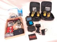 2 Motorola Way Radios, Spy Spot Investigations Cameras, GPS Tracking & Surveillance, and various