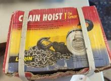 Chain hoist, one ton