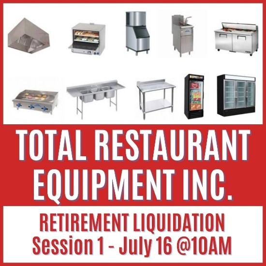 Restaurant Equipment Liquidation Session 1