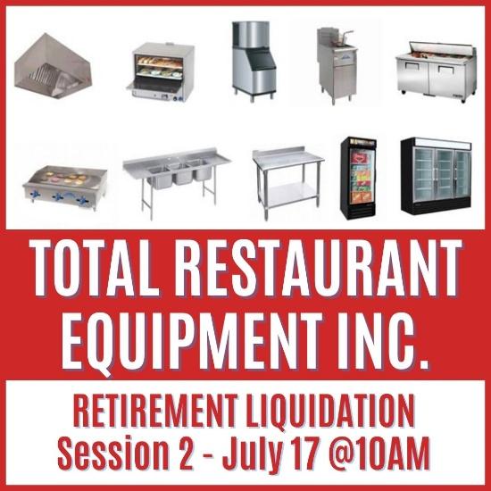 Restaurant Equipment Liquidation Session 2