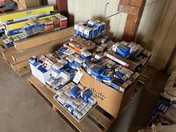 Pallet of Engine Controls, Switches, Misc Parts
