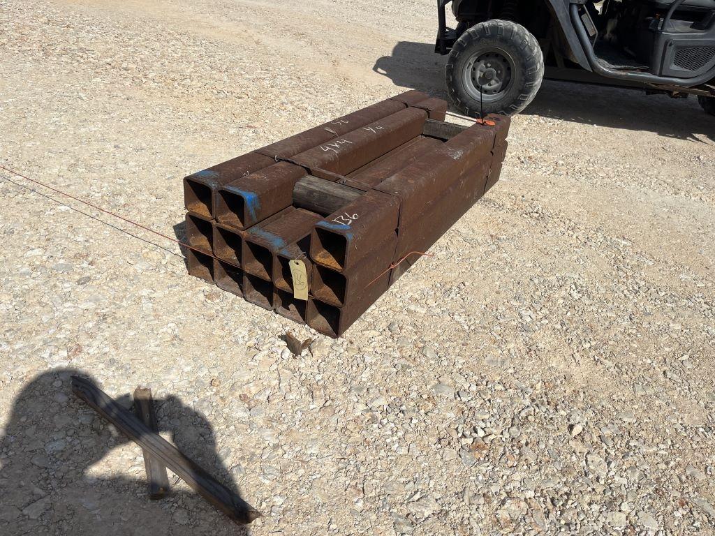 (13) 4" x 4" Sq Tubing 1/4"