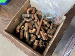 2 Boxes of Misc Brass & Copper Fittings