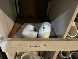 Qty of 1 1/2" PVC Fittings