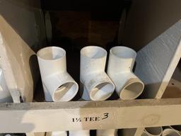 Qty of 1 1/2" PVC Fittings