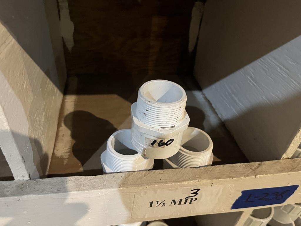 Qty of 1 1/2" PVC Fittings