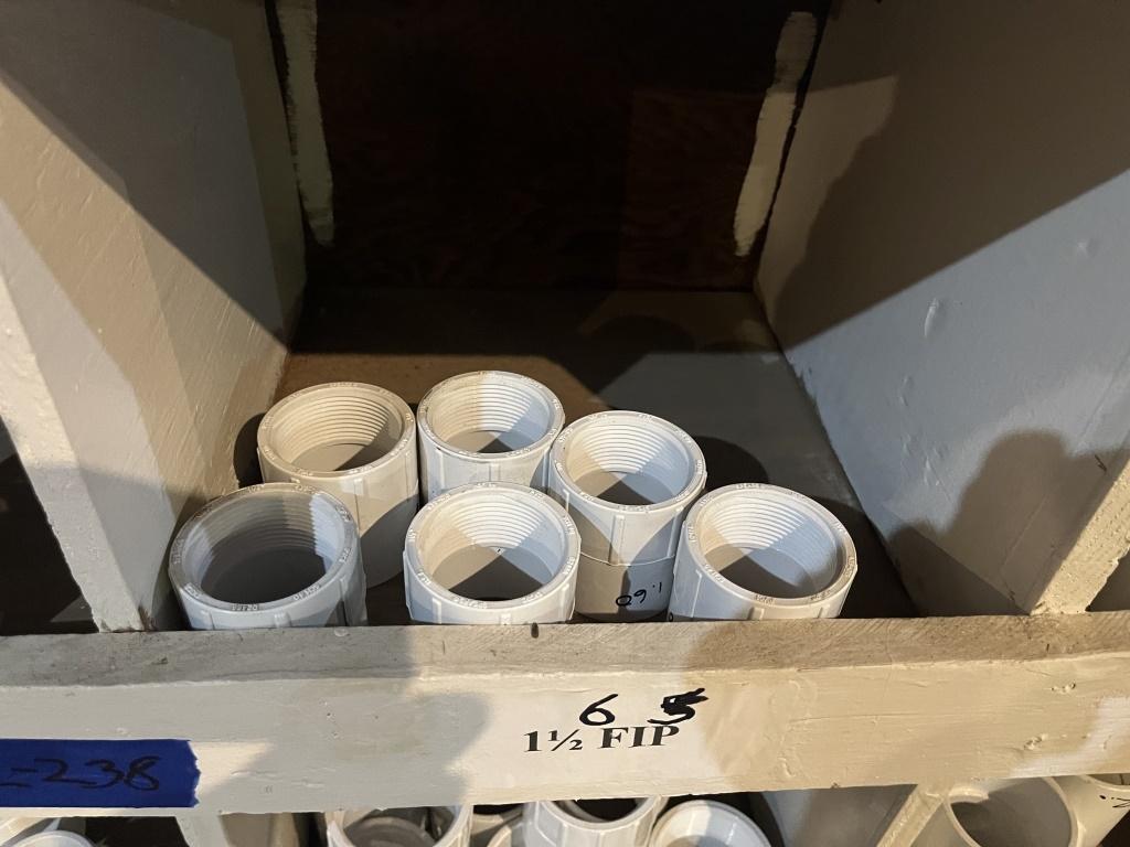 Qty of 1 1/2" PVC Fittings