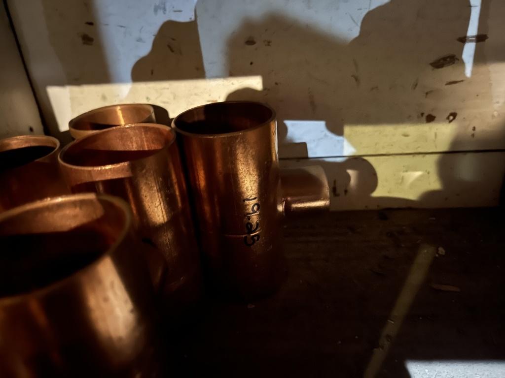 Qty of Copper Tee's & Reducer Couplings