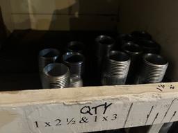 Qty of 1" & 1 1/4" Galvanized Nipples