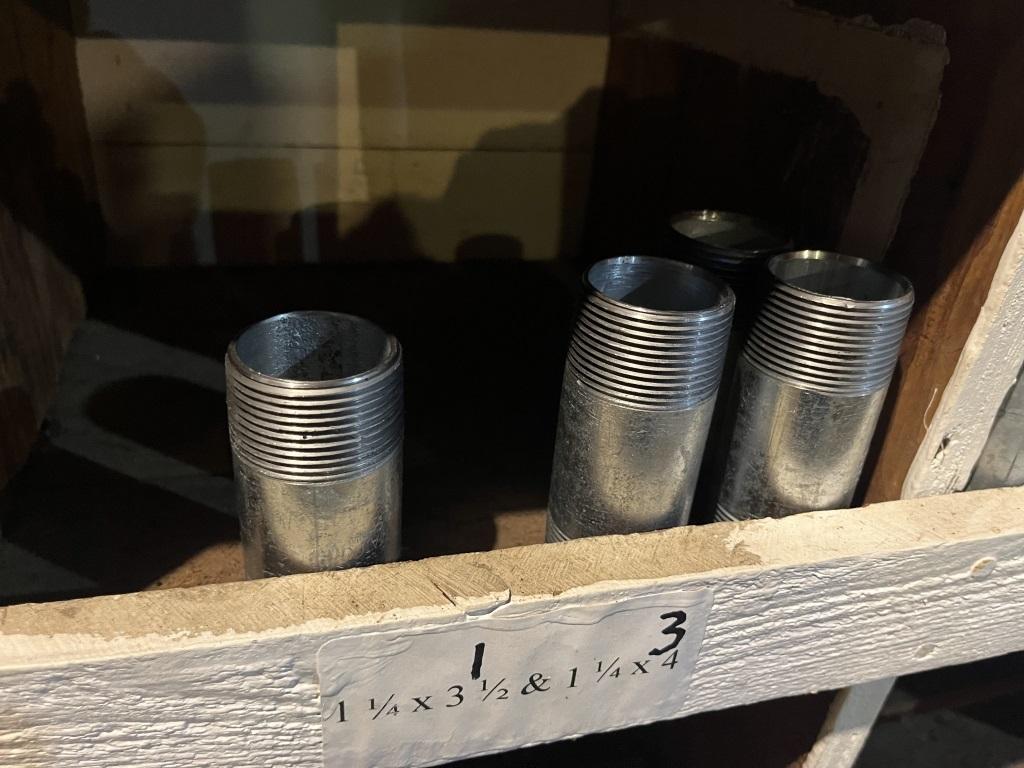Qty of 1" & 1 1/4" Galvanized Nipples