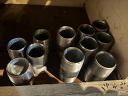 Qty of 1" & 1 1/4" Galvanized Nipples
