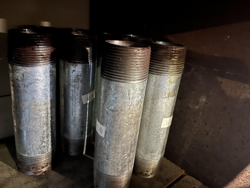 Qty of 1" & 1 1/4" Galvanized Nipples