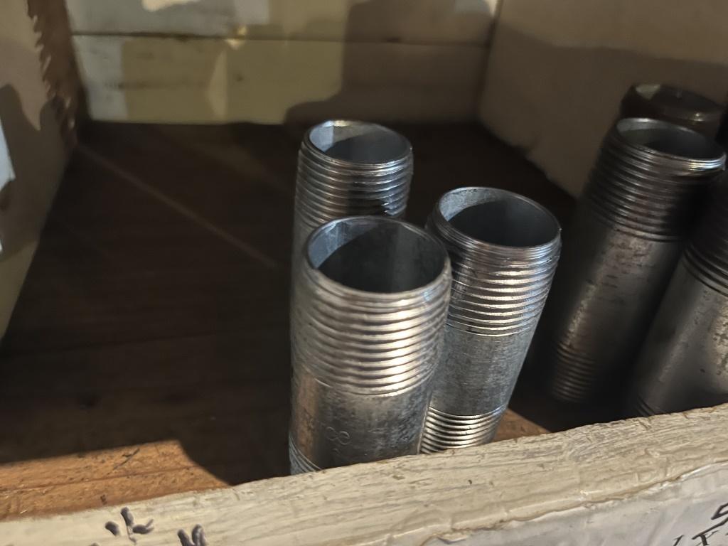Qty of 1" & 1 1/4" Galvanized Nipples
