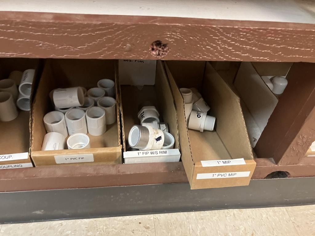 Lg Qty of 1" PVC Fittings