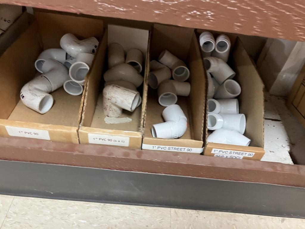 Lg Qty of 1" PVC Fittings