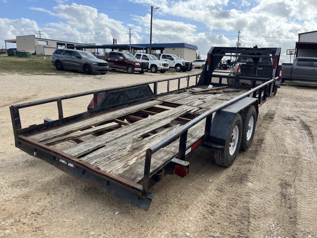 20' x 81-1/2" T/A GN Pipe Top UT Trailer