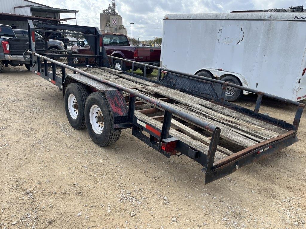 20' x 81-1/2" T/A GN Pipe Top UT Trailer