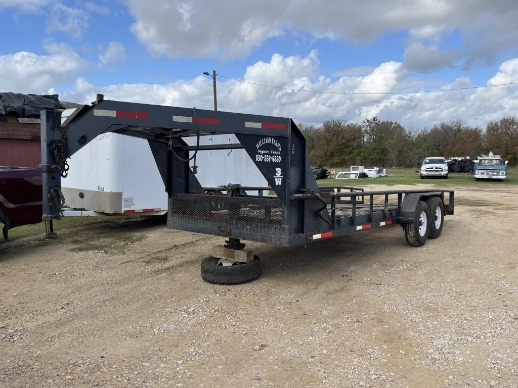 20' x 81-1/2" T/A GN Pipe Top UT Trailer