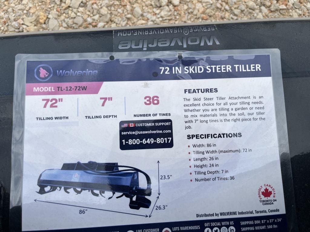 Wolverine 72" SS Tiller