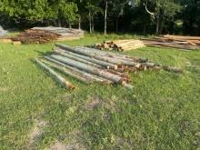 (46pcs) 5"-6" Pipe Posts 11'-12'