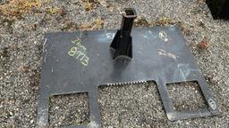 Skid steer receiver plate