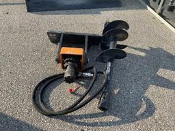 Wolverine Mini Skid Steer Auger Attachment w/bit