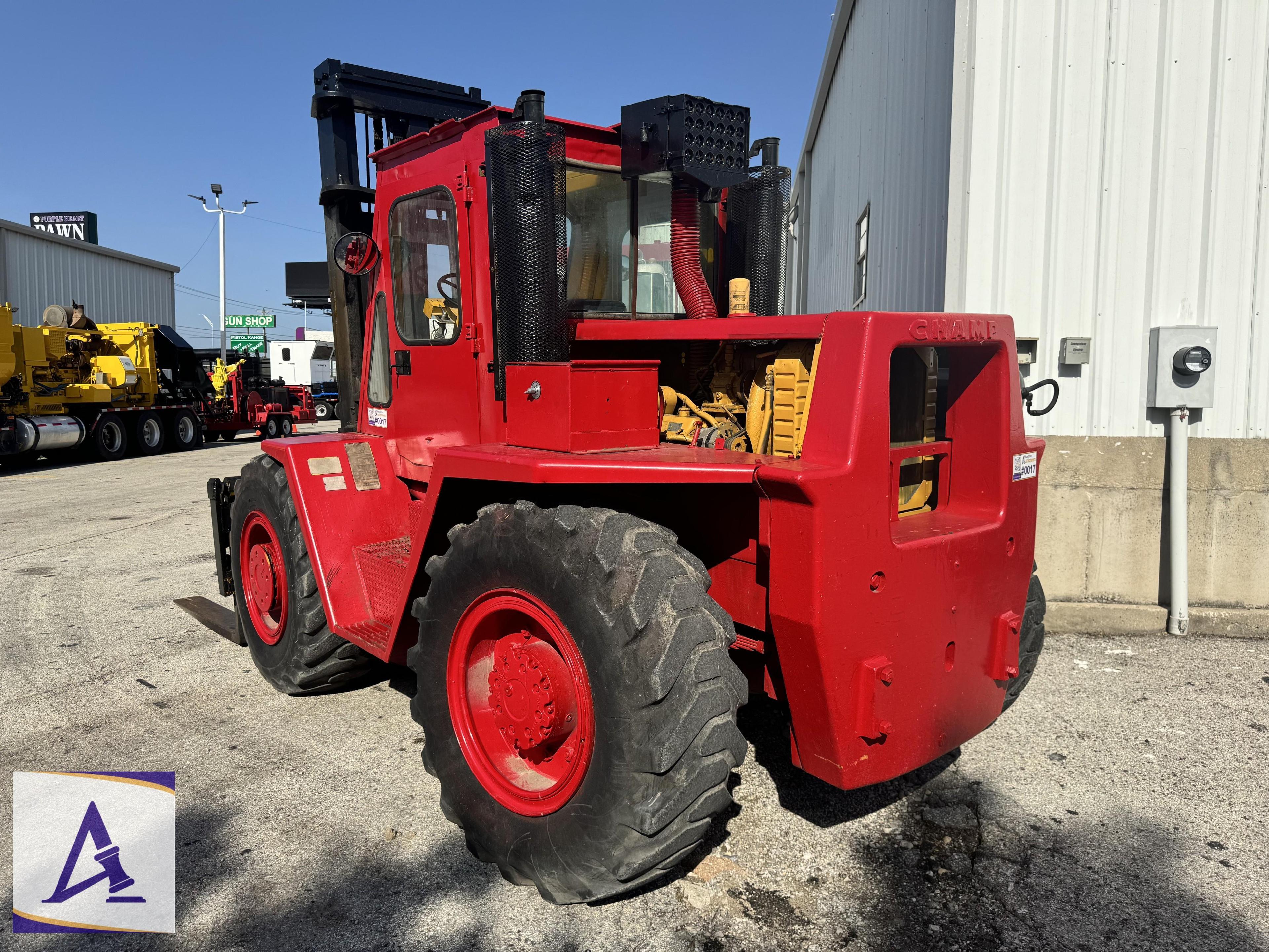 Champion 12,000lb Forklift - CAT 3208 Diesel - Runs and Drives - Fresh Oil Change!