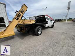 2012 GMC 3500HD Crew Cab Flatbed Pickup - Anchor Boss - ONLY 93,396 On The Dash!