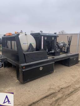 2013 Gardner Denver 15K Test Pump w/ Perkins Motor, Water Tank, on Flatbed