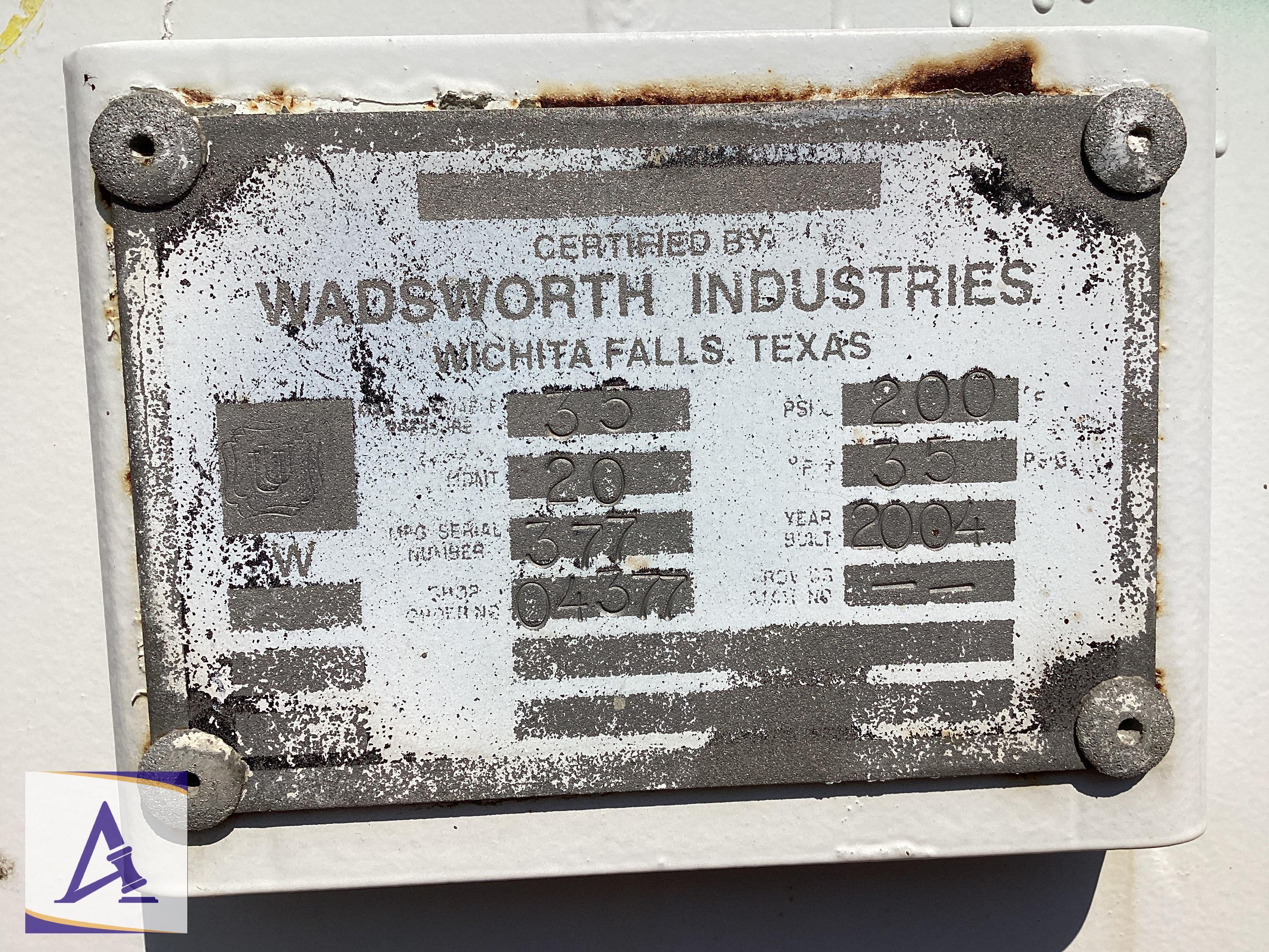 2004 Wadsworth Dry Bulk Cement Pod
