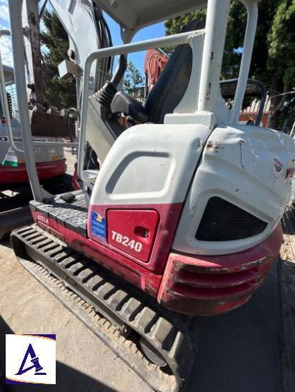 2017 Takeuchi TB240R Mini Excavator - Only 2,268 Hours!