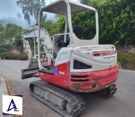2017 Takeuchi TB240R Mini Excavator - Only 2,268 Hours!
