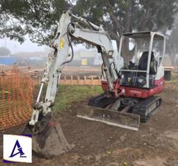 2017 Takeuchi TB240R Mini Excavator - Only 2,268 Hours!