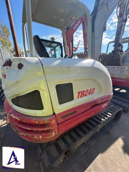 2017 Takeuchi TB240R Mini Excavator - Only 2,268 Hours!