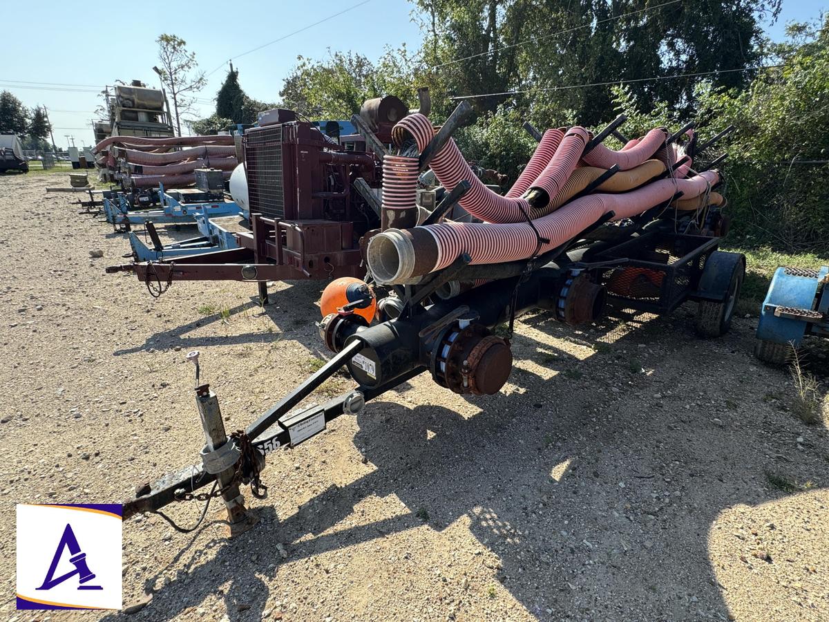2017 J2 Welding Frac Manifold Trailer - 9 Valve Manifold - Assorted Hoses - Rack