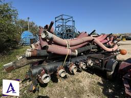 2017 J2 Welding Frac Manifold Trailer - 9 Valve Manifold - Assorted Hoses - Rack