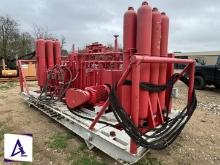 BPMF 7- Station 12-Bottle 120-Gallon Accumulator - 25HP Triplex Pump - NICE!