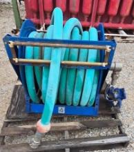 2" Hydraulic Hose w/Valve on Cox Reel