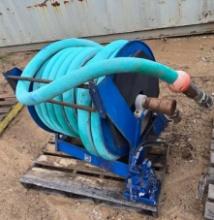 2" Hydraulic Hose w/Valve on Cox Reel