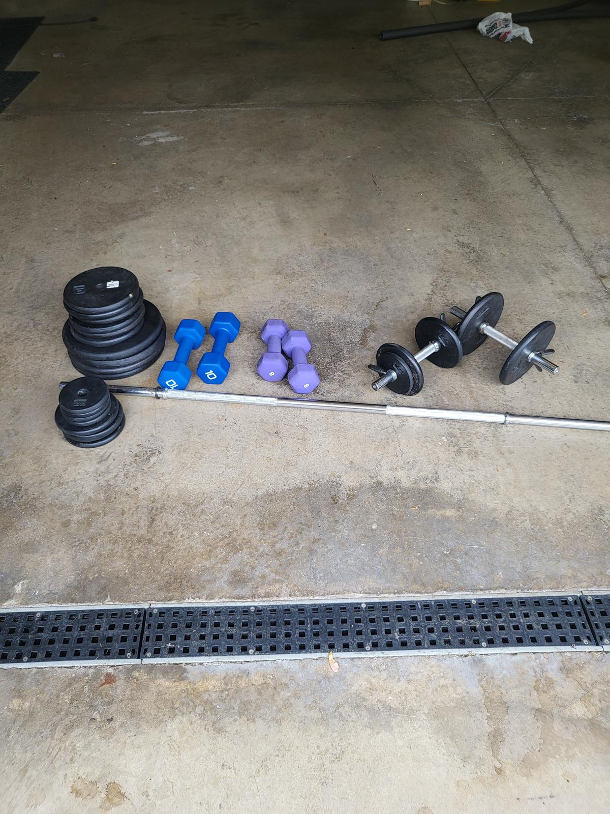 Weights and dumbbells