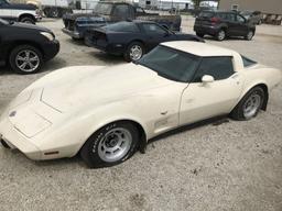 1978 CHEVY CORVETTE 25TH ANNIVERSARY.  VIN: 1Z87L8S407535. MILEAGE SHOWS 57,969.