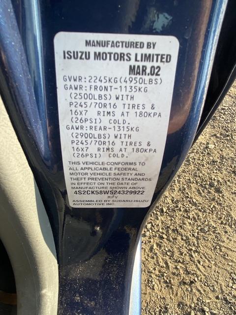 2002 Isuzu Rodeo