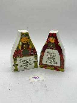 NORWEGIAN SALT AND PEPPER SHAKER