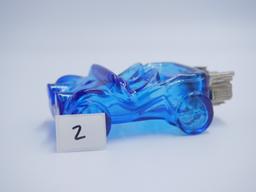 Clear Blue Car Avon Bottle