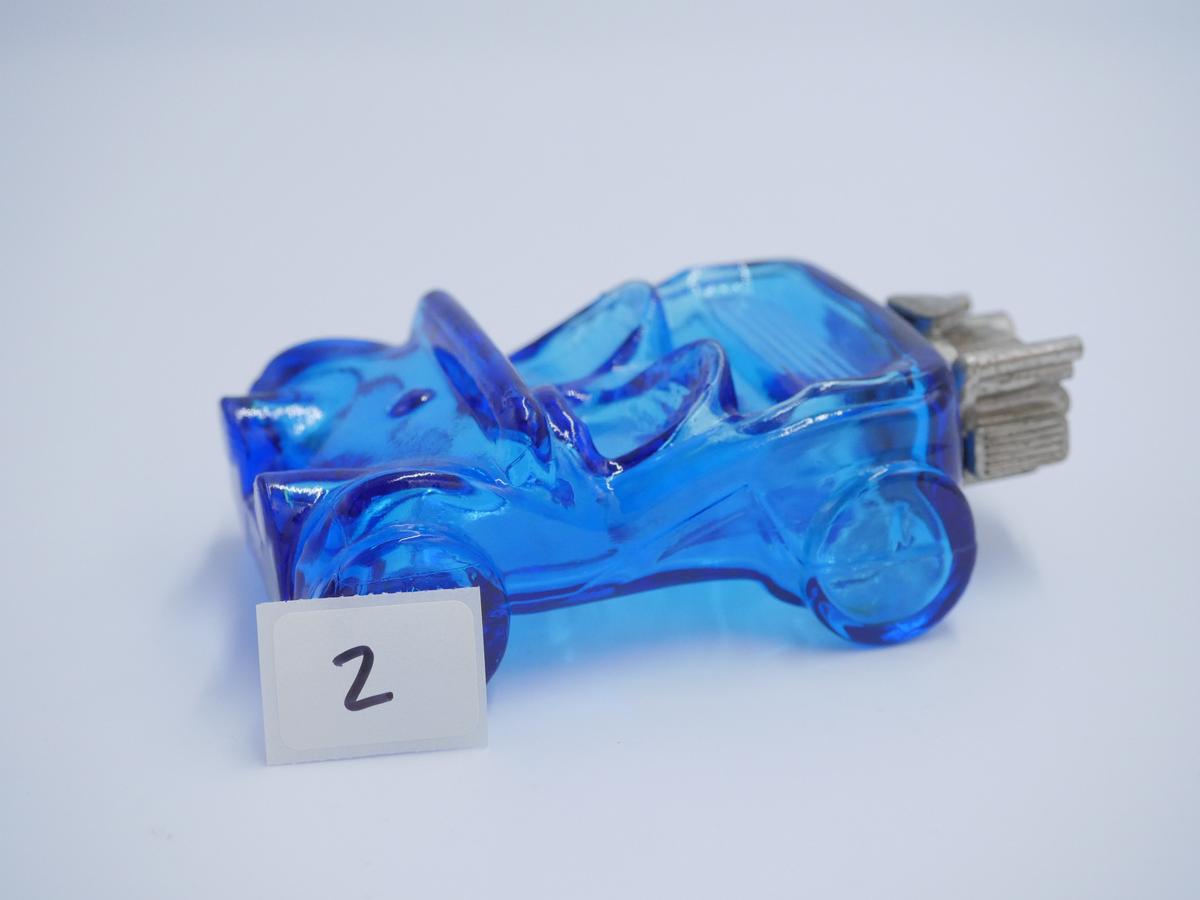 Clear Blue Car Avon Bottle