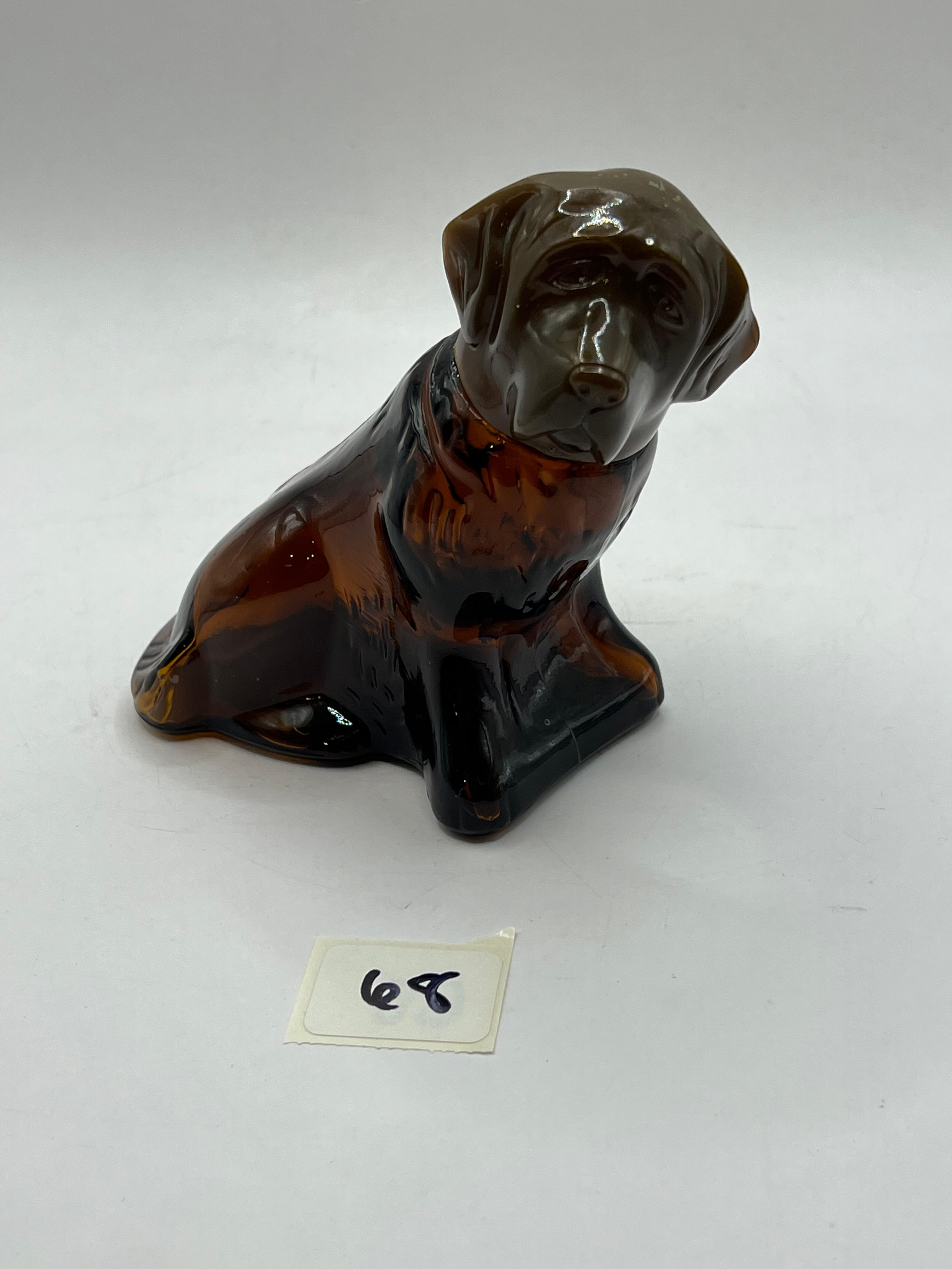 Brown dog Avon bottle